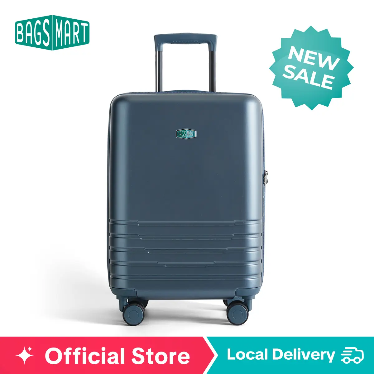 【New In】BAGSMART Getaway 20" Carry-On Suitcase with GlideTech Wheels Expandable from 40L to 48L Durable PC Shell TSA Lock Water-Resistant Interior