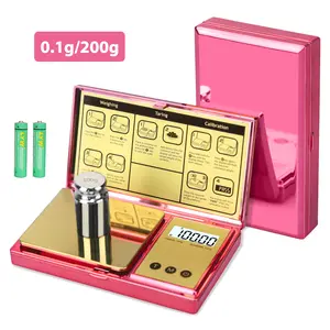 Digital Scale,iiiBUMWOW Gram Scale 200g/0.01 High Precision Portable Milligram Scales Digital Weight Grams for Gold Coffee Spice Jewelry Powder,Backlit LCD Display,6 Units,Tare Function