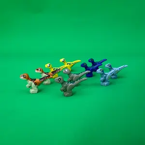 Dinosaur Design Building Blocks, 5 Color Mini Dinosaur Building Blocks, DIY Park Forest Animal Building Blocks, Creative Birthday Gifts