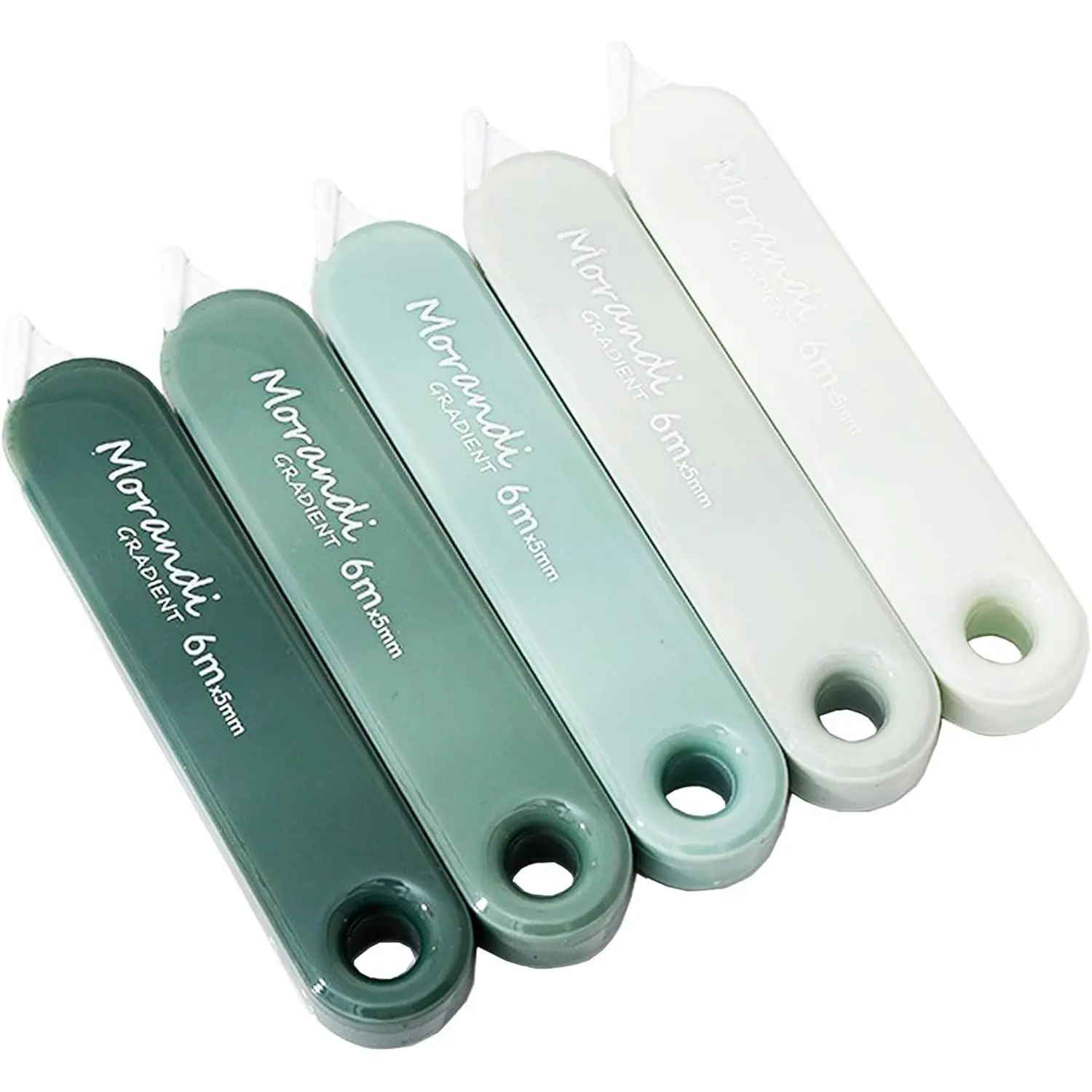 5 count Correction Tape with Lid, Easy to Use Correction Tapes, White Applicator for Instant Corrections