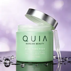 QUIA Korean PHA Toner Pads 70 Count , Mild Exfoliating Treatment for Sensitive Skin, Hydrate Complexion, Refine Pores & Eliminate Blackheads and Acne Breakouts