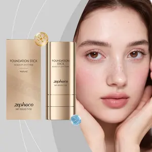 Zephoco Natural Tone 2-in-1 Foundation Stick - Concealer Foundation Hybrid, Lightweight & Versatile, Smooth Non-Cakey Finish 💫