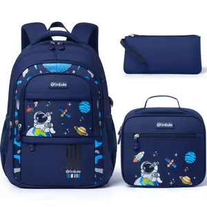Fimibuke Casual Printed Backpack Set for School Girls, 3Pcs Waterproof Backpack with Lunch Bag & Pencil Bag - School Backpack Bookbag for Middle School Teens Girls, Roomy Interior & Multi-Pockets dealsforyoudays