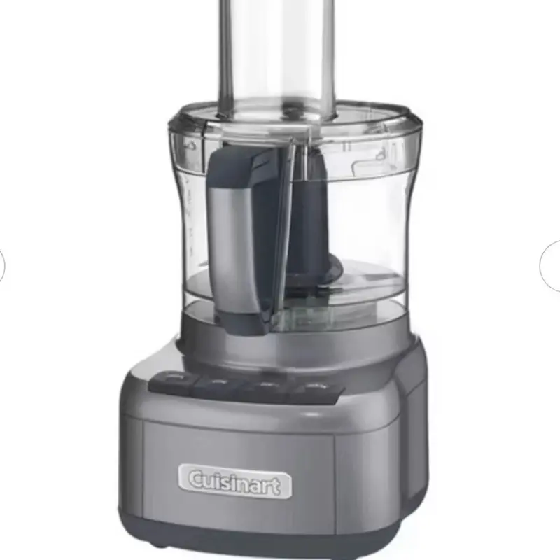 Cuisinart CFP-8BK Full-Size Food Processor, 8-Cup Capacity, Stainless Steel/Black Design, 120V, 350W