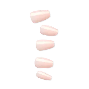 Impress Color No Glue Fake Press On Nails - Serendipity | Solid, Pink, Medium, Coffin, Manicure