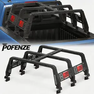 POFENZE-Mestan 22.5" High Truck Rack for Full-Size Trucks Without Bed Rails Overland Bed Rack for 2004-2025 Ford F-150, 2002-2025 Dodge Ram 1500, 2004-2025 Chevy Silverado 1500, 2022-2013 Tundra，2020-2026 JEEP GLADIATOR JT car accessories men guys