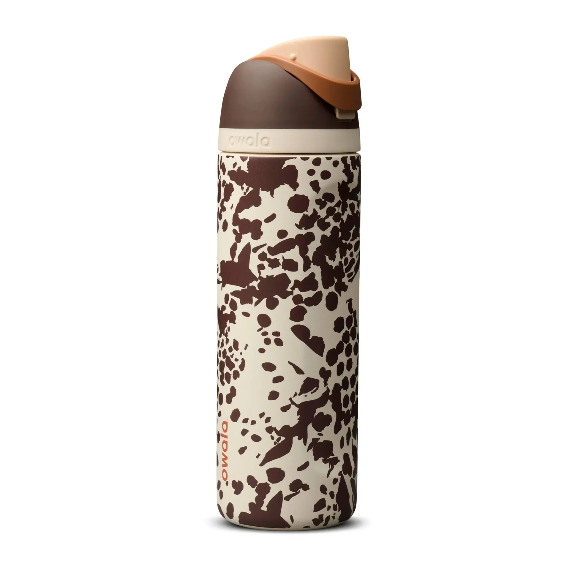 NEW Owala Cowgirl Core 24oz FreeSip Bottle Brown Cow Print Special Edition