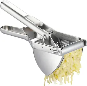 Potato Ricer, METLUCK Large 22oz Potato Ricer Potato Masher Stainless Steel Heavy Duty for Smooth and Fluffy Mashed Potatoes