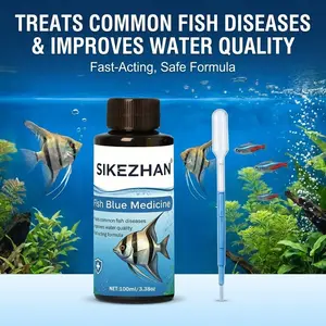 Premium Methylene Blue Solution Aquarium Fish Treatment, Anti Ich White Spot & Fungus Medicine. Concentrated Healing Water Conditioner Safe for Tropical Freshwater Fish Tank, Betta, Goldfish & Koi. Prevents Bacterial Infection, Fin Rot & Parasites