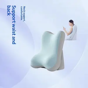Bed Rest Pillow for Sitting Up in Bed, Adjustable Supportive Memory Foam 2-Piece Back Cushion with Ergonomic Neck and Lumbar Support, Anti-Slip – Ideal for Reading, Sofa, Office Chair, Lounging
