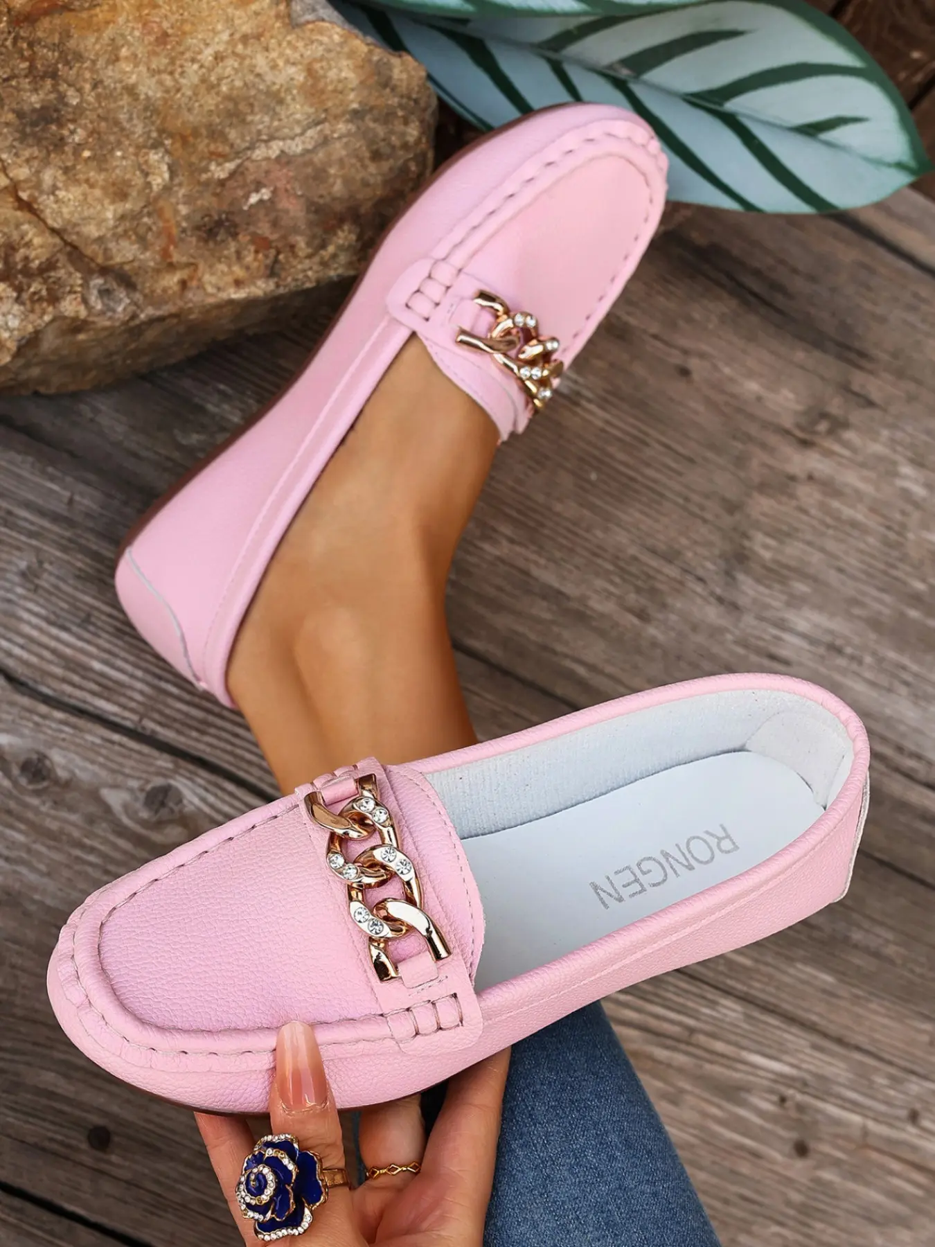 Women's Comfortable Walking Flats, Fashion One-Step Slip-On Casual Shoes, Slip Ins Shoes, Ideal for Work, Versatile Stylish Choice for All Day Wear, Fashionable Flats