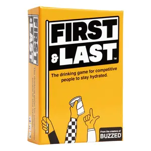 First & Last - Adult Drinking Card Game | 250 Cards for Bachelor & Bachelorette Parties