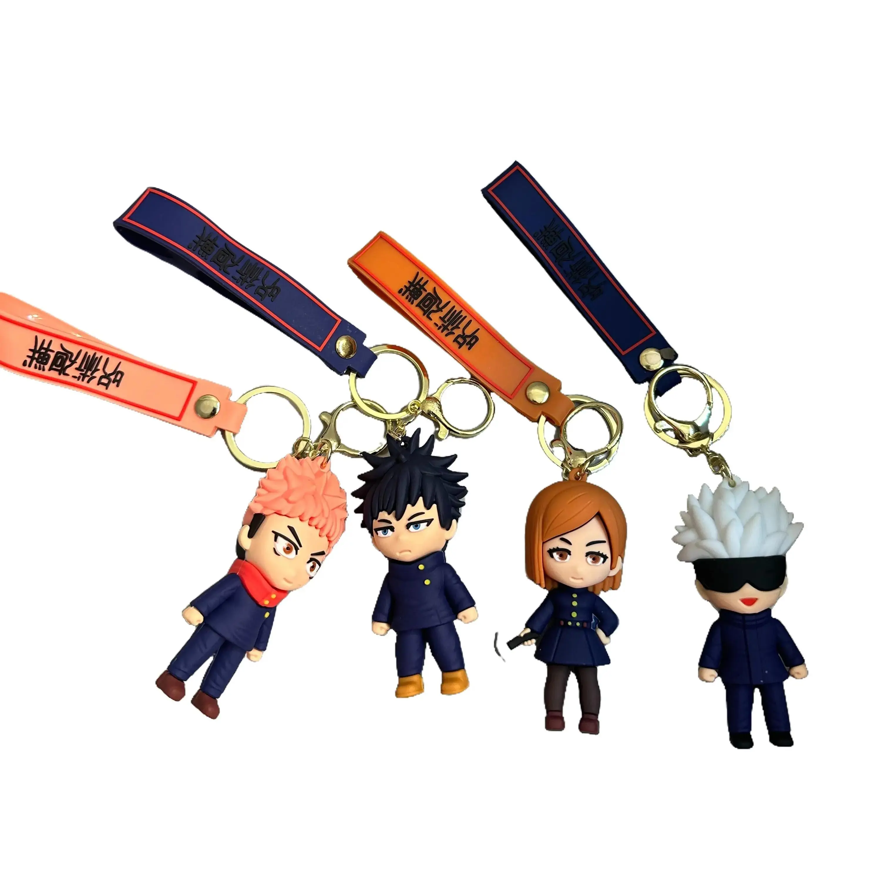 Gojo Satoru Fushiguro Megumi Kugisaki Nobara Ryomen Sukuna Keychain Cute Cartoon Figure Pendant Keychain