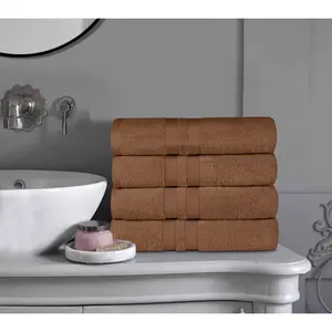 Superior Cotton 4-Piece Ultra-Absorbent Solid Bth Towel Set