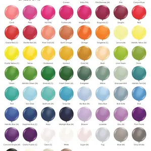 Tuftex Balloons - Assorted Colors Including Red, Orange, Yellow, Green, Blue, Purple, Pink, and More kits for 1ft of garland 2-17", 12-11", 10-5"