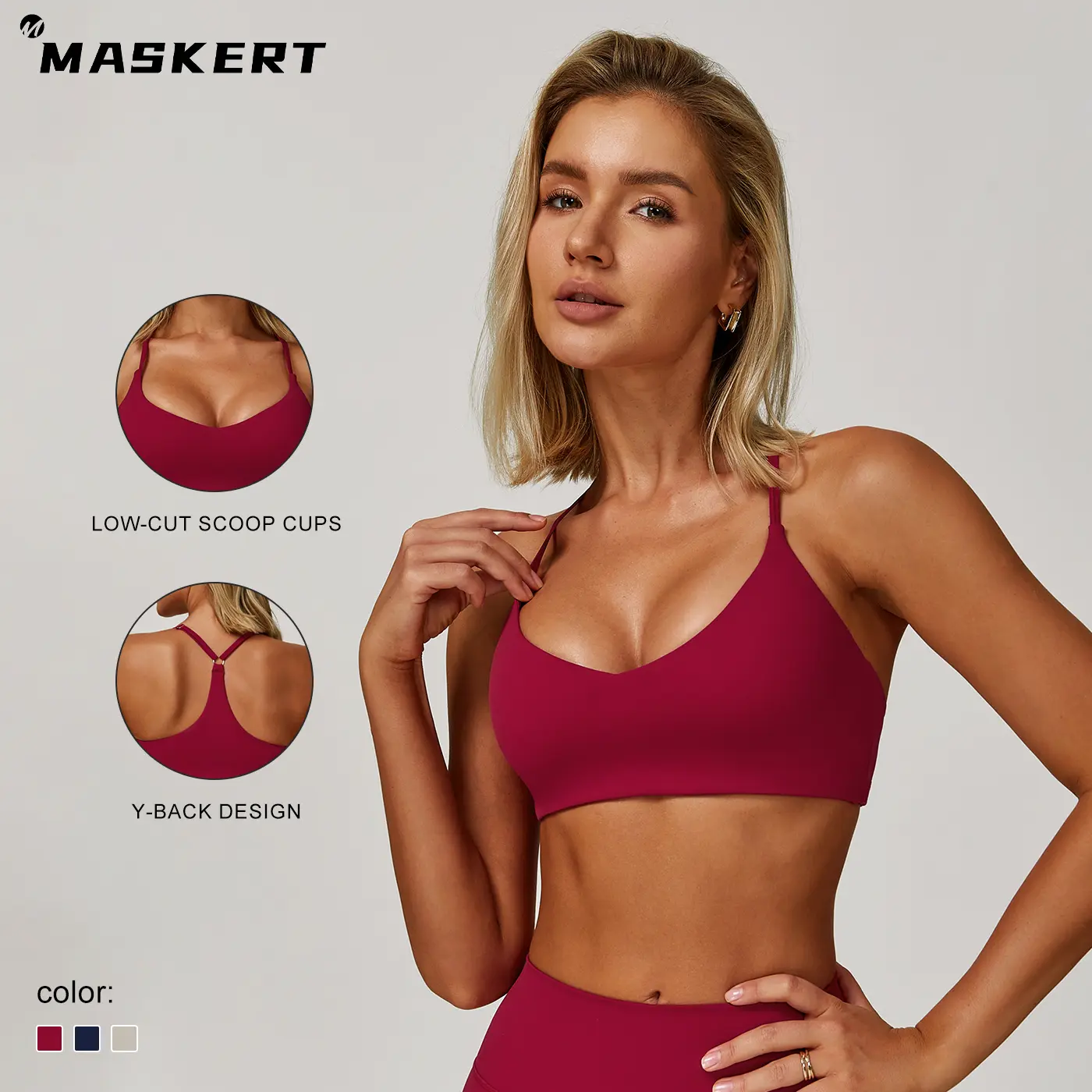 MASKERT 'Sports vest' women's yoga clothes, sports clothes, running and fitness sports vests, home leisure, skin friendly and comfortable tiktokshopbacktoschool