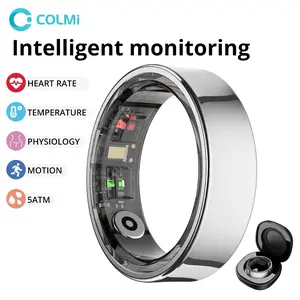 COLMI Smart Ring R09, Magnetic Waterproof Health Tracker, Sleep Monitor, Heart Rate, Blood Oxygen, Step Counter, Calorie Tracking