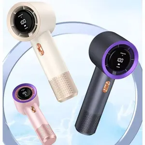 Portable Handheld Fan, Multifunctional Cooling Fan, Adjustable Speed (1-100), Rechargeable Mini Turbine Personal Fan, Digital Display, Travel/camping/gift for Men/women