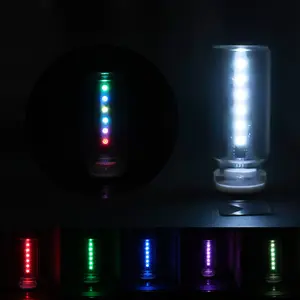 USB-Powered Car Interior LED Ambient Light with Touch-Control Mood Lighting, Featuring 7 Color Modes and Adjustable Brightness. Compact, Portable, and Energy-Efficient Design Suitable for Cars, Nightstands, Camping, and Parties (Clear LED). tiktokshopspri