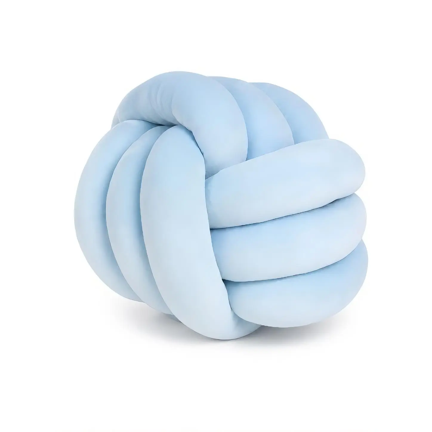 Light Blue Knot Design Decorative Pillow for Home Decor