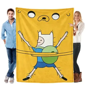 Adventure Time Blanket | Adventure Time Home Decor Gift, a must-have flannel for Finn fans