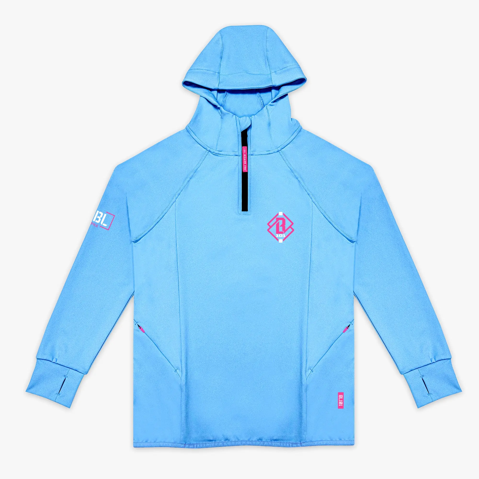 Diamond Tech Youth Scuba Hoodie - Black/White