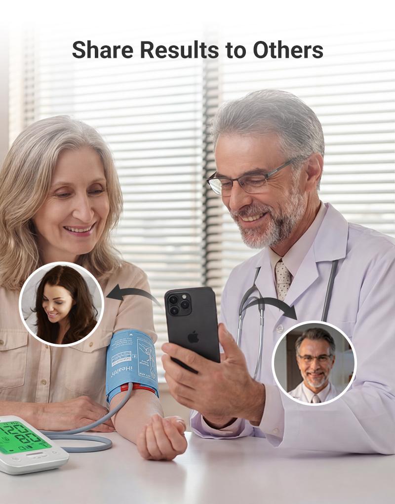 iHealth Bluetooth Upper Arm Blood Pressure Monitor, HSA/FSA Eligible – 4.5" Tri-Color WHO-Based LCD, Clinically Accurate, Irregular Heartbeat Alert, Body & Cuff Detection, Bluetooth Cloud Sync, Batteries, Alkaline