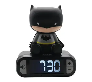 Lexibook 3D Batman Digital Alarm Clock with Light & Sounds Lexibook 3D Batman Digital Alarm Clock with Light & Sounds