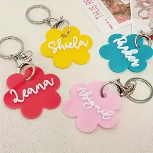 Personalized Acrylic Name Keychain Custom Lettering Tag Is Perfect for Valentine'S Day Gifts Fashionable Ladies Fashion Additions