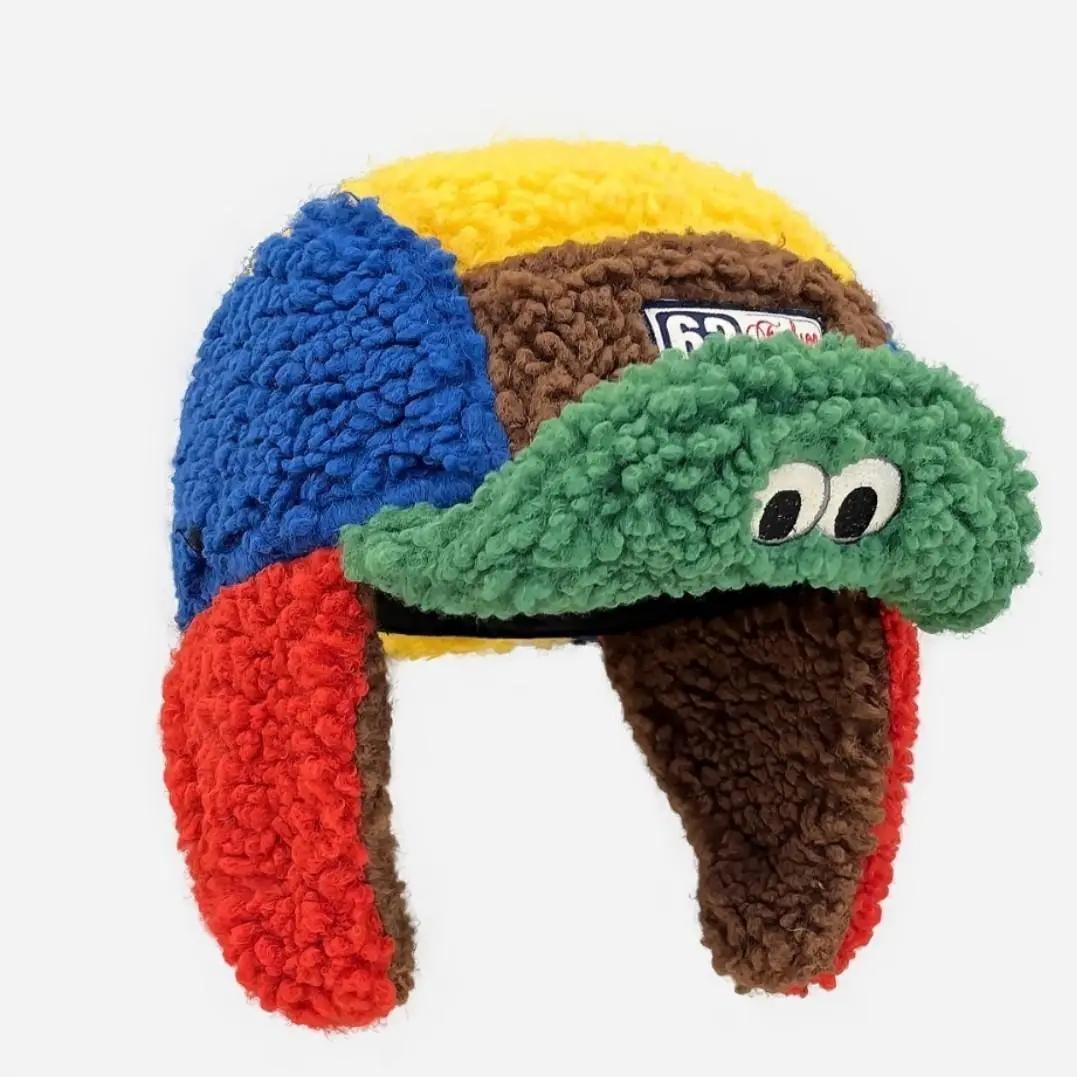 Dopamine Colorful Aviator Trapper Hat Cute Y2K Ear Flap Pilot Cap Streetwear Fashion Aesthetic Outfit Hat Fun Cozy