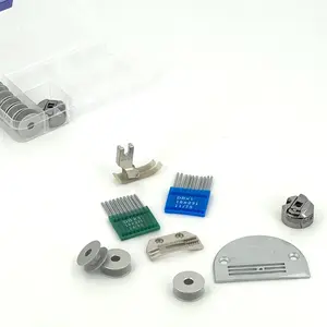 34pc Industrial Sewing Machine Accessories Set, Includes 9 Bobbins, 2 Bobbin Cases, Nt-18 Foot, 20 Needles and More for Home Use