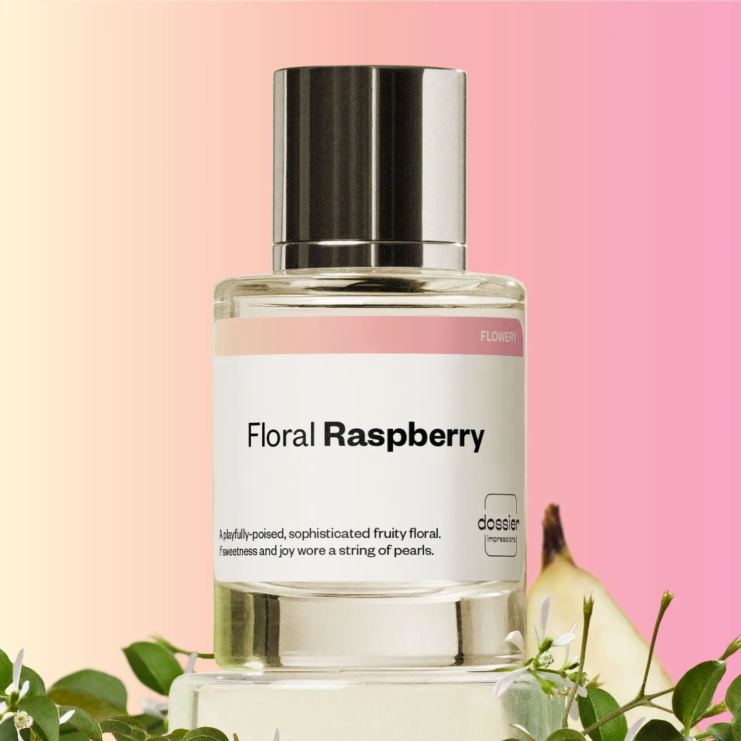 Floral Raspberry, Dossier, Women Perfume, Eau de Parfum, 50ml, Raspberry, Black Currant, Green Apple, Violet, Rose, Musk, Orris