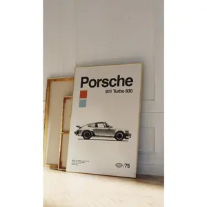 [SALE UP TO 50% + FREE SHIP] Porsche 911 Turbo 930 Poster, Minimalist Automotive Print