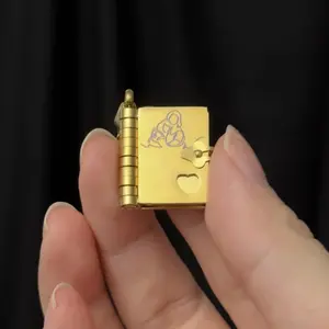 communion first Romantic Stainless Steel Love Letter Pendant with Openable Charm – Perfect Couple Gift for Him & Her, Clavicle Necklace for a Timeless Bond first communion communion   confirmation gift pendant aunt necklace