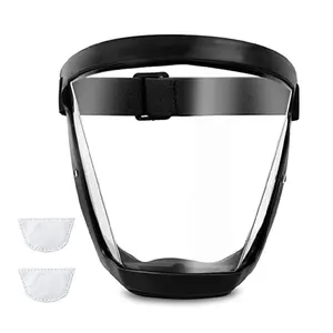 Full Face Super Protective Shields, Windproof Dustproof Integrated Face Cover, Wide Vision Transparent Visor, Comfortable Wear Head-mounted Protective Gear for Riding Gardening Construction And Daily Outdoor Defense.graduation gift