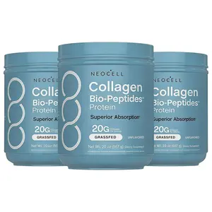 3P-NeoCell Multi Collagen Bio-Peptides Powder - 22oz - With Hyaluronic Acid and Vitamin C - 10 Types of Collagen Dietary Supplements Edible