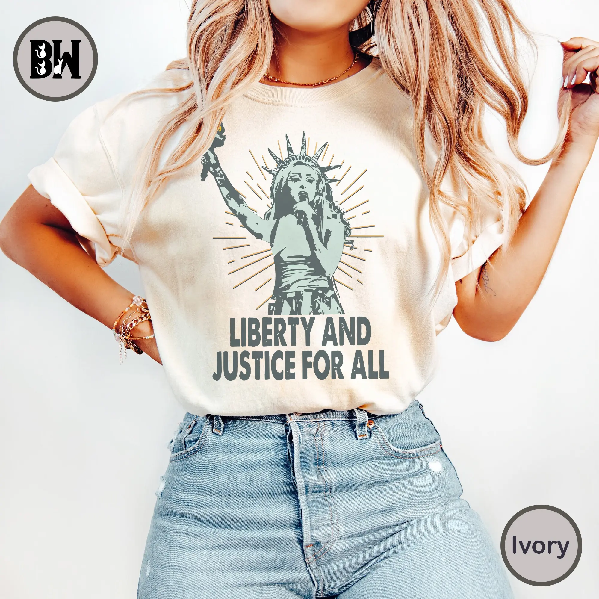 Chappell Justice For All T-Shirt Sweatshirt, Chappell Roan Lady Liberty T Shirt, Chappell Music T-Shirt