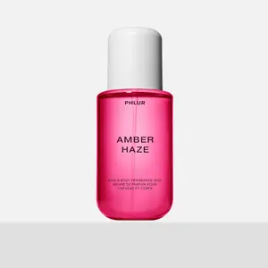 PHLUR Amber Haze Body Mist  - Full Size Hair & Body Fragrance Mist with Amber, Vanilla, Saffron & Jasmine (8 fl oz)