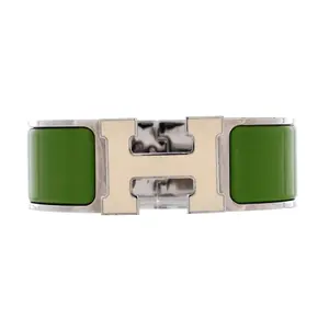 Pre-owned Hermes Clic H Bracelet Enamel Wide by Rebag
