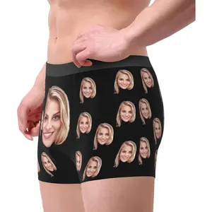 Personalized Boxers Briefs for Men, Custom Mens Underwear Boxer Briefs with Face, Gifts for Boyfriend Husband Him