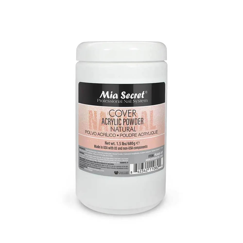 Natural Acrylic Powder, Salon Size, Salon Quality Formula for Acrylic Nails, Salon Quality Acrylic