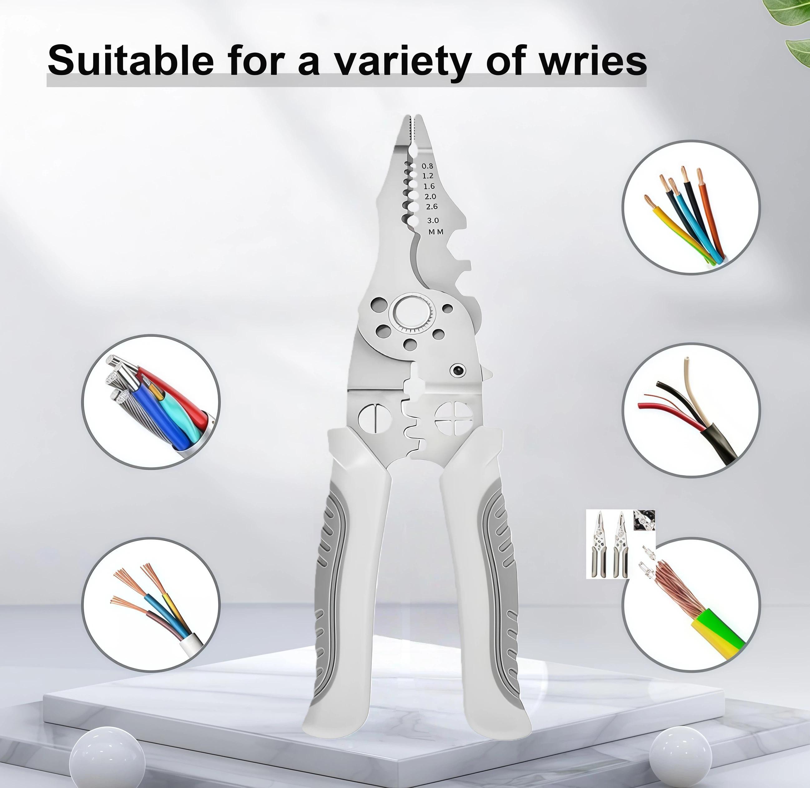 Quick Wire Connection Assortment Kit with Wire Stripper& 50pcs Lever Connectors for 28-12 AWG Wires SafeReliable for Home Office Factory