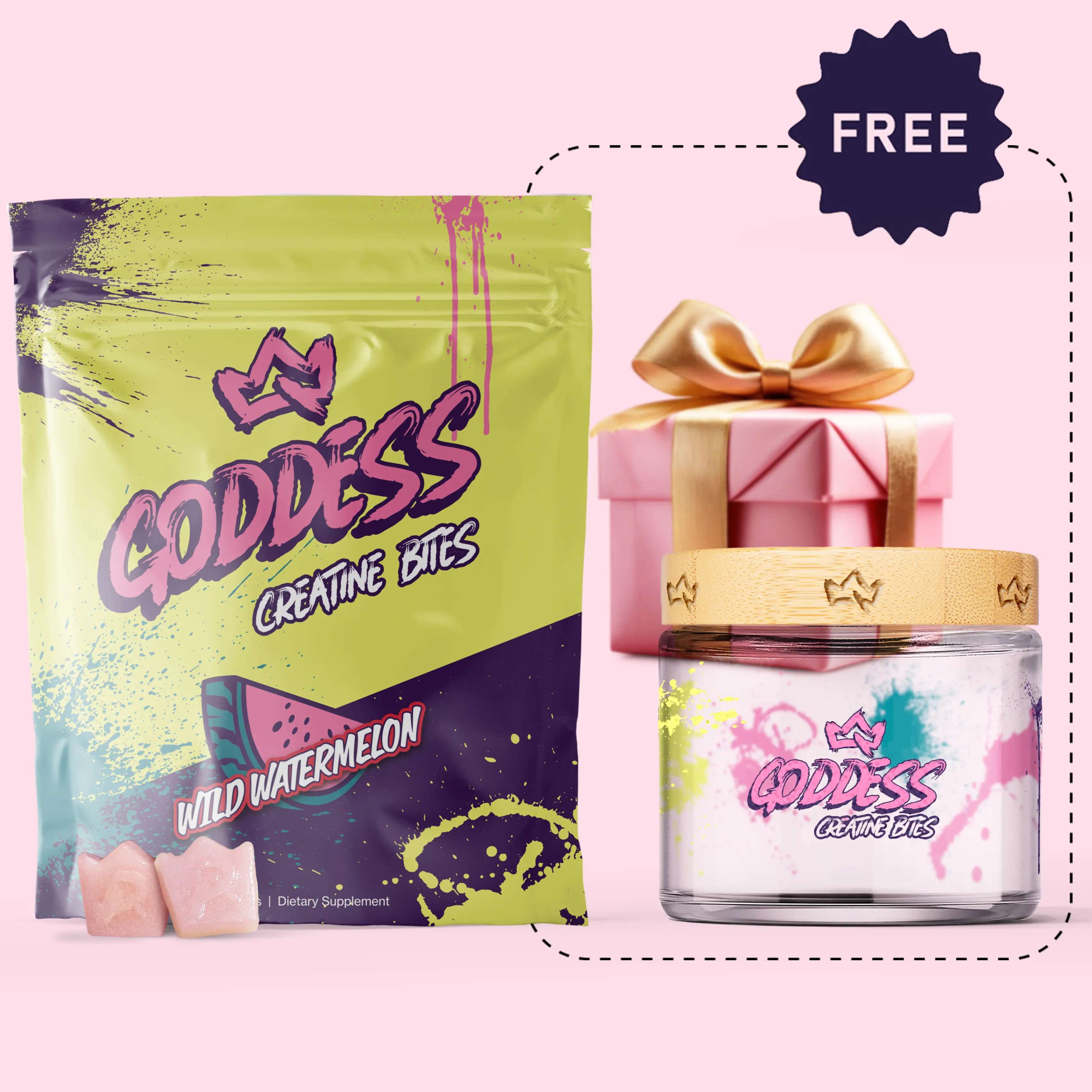 Goddess Creatine Bites Starter Kit - Lean Muscle Booster for Women