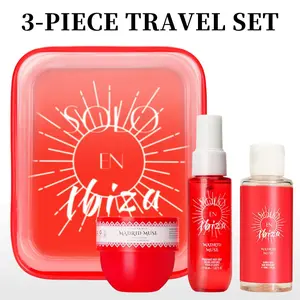 3pcs Set SOLO EN Body&Hair Fragrance Mist Perfume&Bubble Bath&Body Butter Travel Box for Men And Women, 4 Different Flavor Gift Box, Dating, Long-lasting Scent digital aire drying