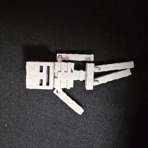 3d printed minecraft skeleton fidget keychain