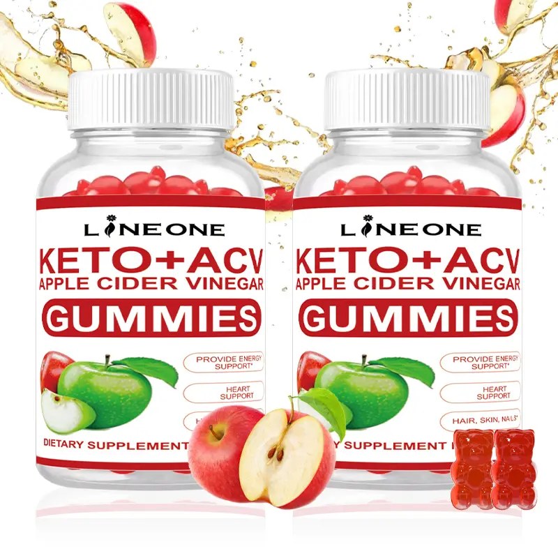 LINEONE (2 Pack) Keto ACV Gummies Advanced Support Formula, ACV Keto + 1000MG Apple Cider Vinegar Keto Multivitamin Supplement Vitamins B12 B6 for Women Men Digestion Energy and Overall Health (120 Gummies)