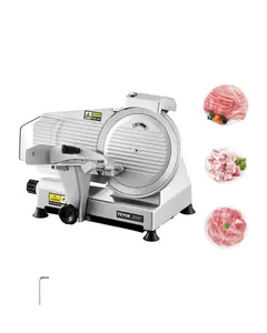 VEVOR Commercial Meat Slicer,  10 inch Electric Deli Food Slicer, 180W Meat Cutter with a Premium 65Mn Blade, 0-0.4 inch Adjustable Thickness, Food Slicer Machine for Meat Vegetables Hard Bread Cheese