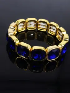 Amethyst Square Sugar Elastic Bracelet, Vintage Luxury Style Jewelry, Elegant Accessory for Women, Perfect Gift Idea