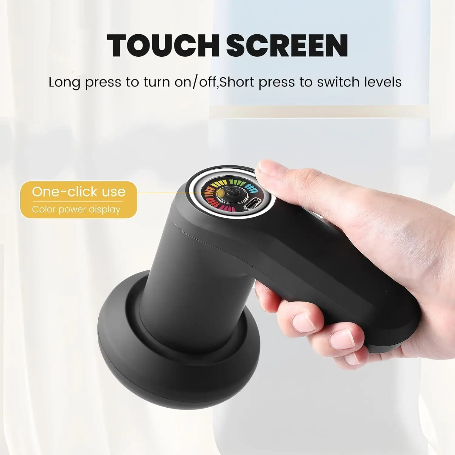 New Multifunctional Electric Fat Burning Massager, Relaxation Aid, Handheld Body Shaper with LCD Display, 5 Massage Heads, Ideal for Abdomen, Legs, Waist, Neck