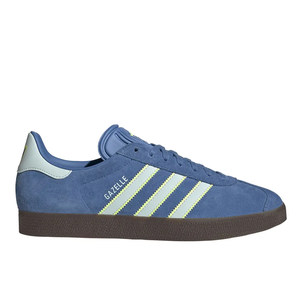 adidas Mens Gazelle Lace Up Sneakers Shoes Casual - Blue adidas Mens Gazelle Lace Up Sneakers Shoes Casual - Blue